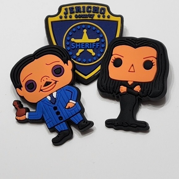 Shoe Charms "The Adam's Family"Set of 3 - Picture 2 of 2